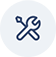 Icon of a wrench and screwdriver