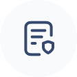 Icon of a document with a shield
