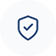 Icon of a shield with a check mark